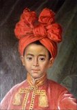 Nguyễn Phúc Cảnh, also known as Prince Cảnh, was the eldest son of the Vietnamese Prince Nguyễn Phúc Ánh, the future Emperor Gia Long. At the age of seven, he famously visited France with the French Catholic Father Pigneau de Béhaine to sign an alliance between France and Vietnam. Although Prince Cảnh was the legitimate heir to the throne, he died before his father, and none of his descendants ascended the throne after one of his half-brothers was chosen by Gia Long.